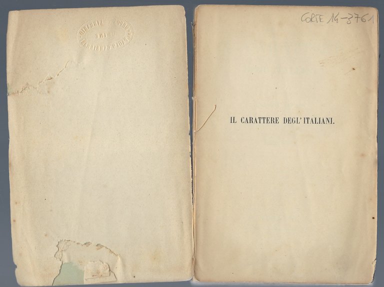 Il carattere degli Italiani