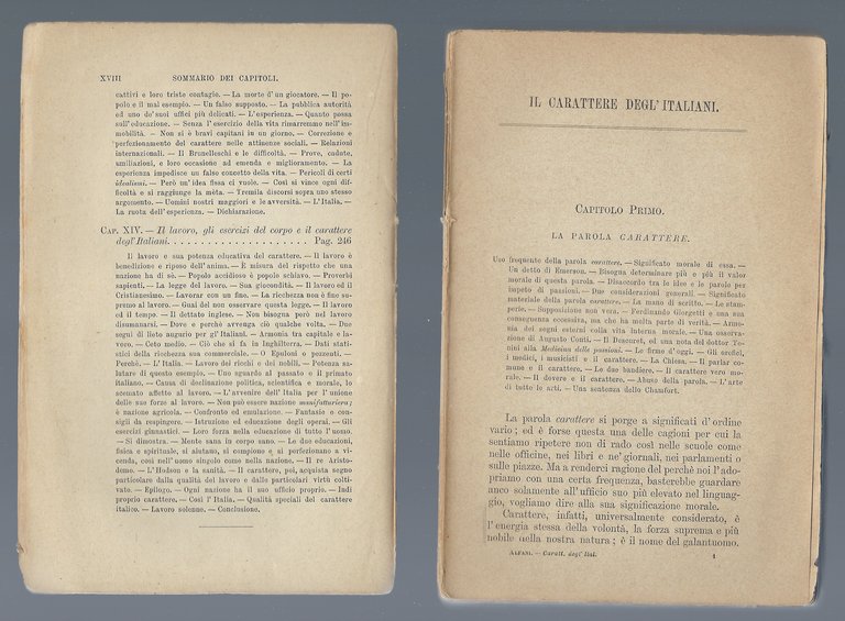 Il carattere degli Italiani