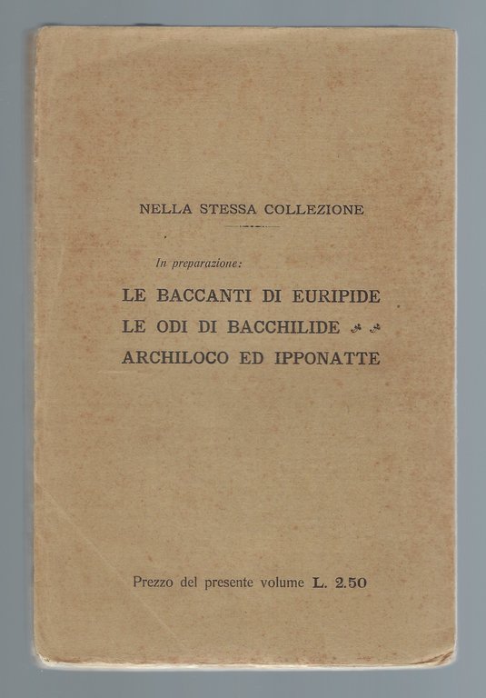 Il ciclope di Euripide tradotto in versi italiani con un …