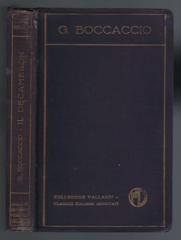 Il Decameron. 49 novelle commentate da Attilio Momigliano.