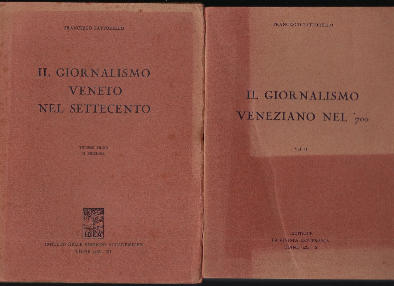 Il giornalismo Veneto nel Settecento
