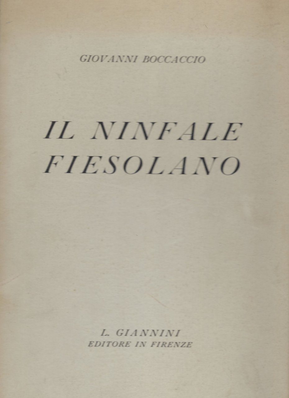 Il ninfale fiesolano
