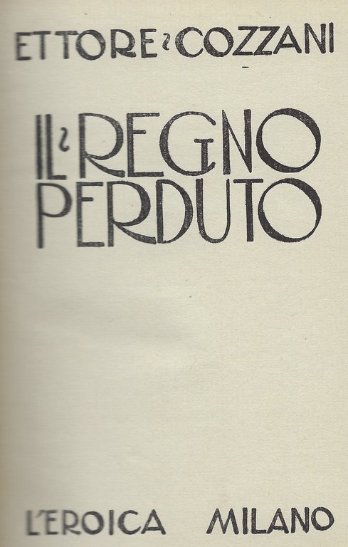 Il regno perduto