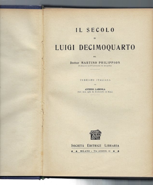Il secolo di Luigi Decimoquarto