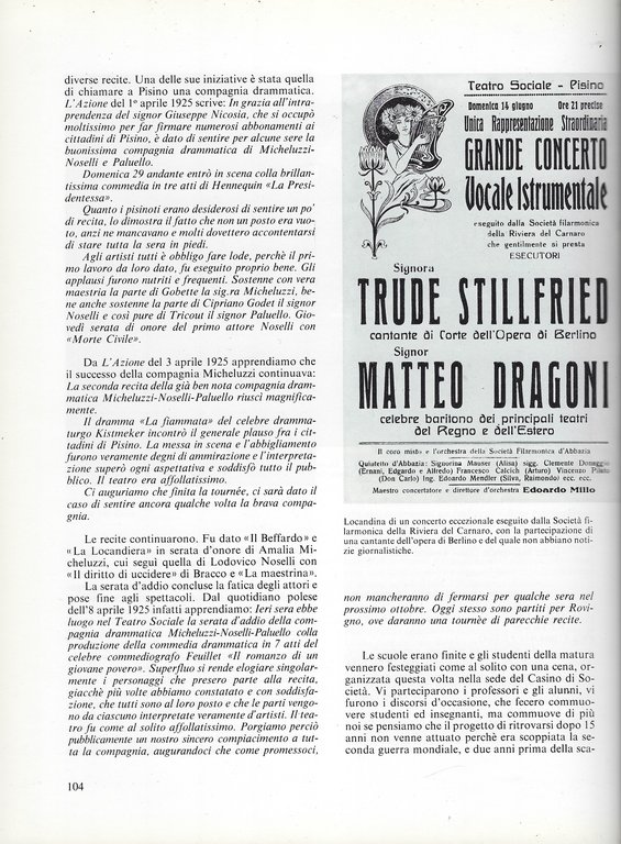 Il teatro di Pisino