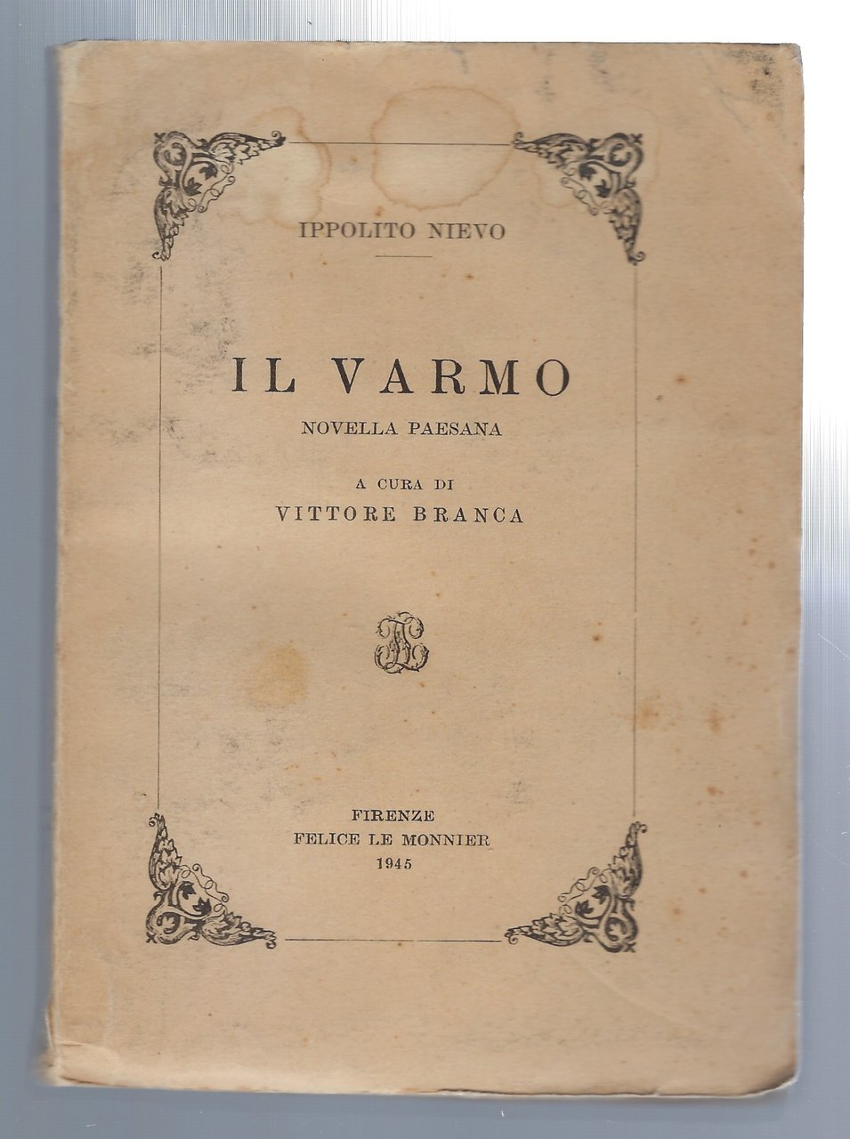 Il Varmo. Novella paesana.
