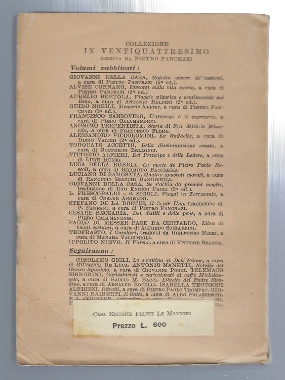 Il Varmo. Novella paesana.