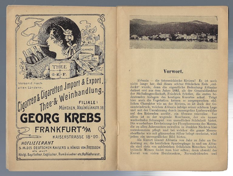Illustrierter Führer durch Abbazia und Umgebung.