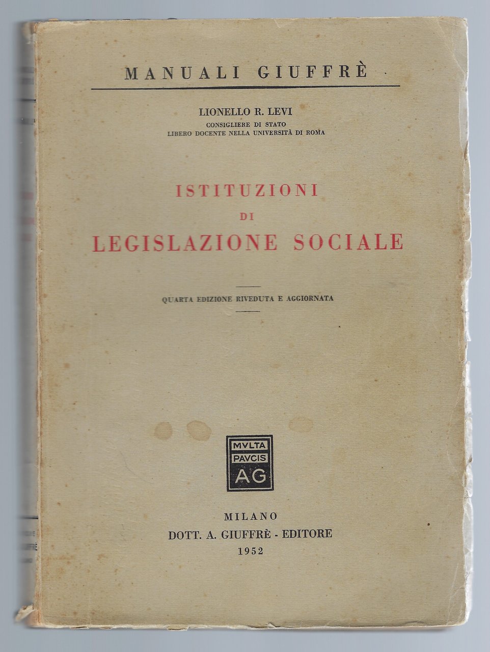 Istituzioni di Legislazione sociale