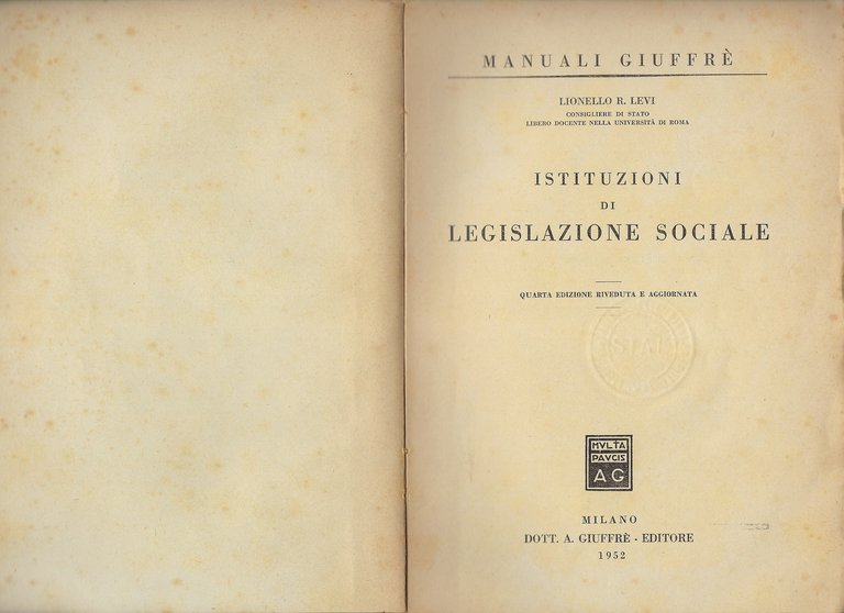 Istituzioni di Legislazione sociale