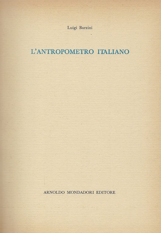 L'antropometro italiano