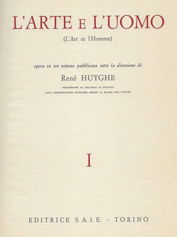 L'Arte e l'Uomo (1° Volume)