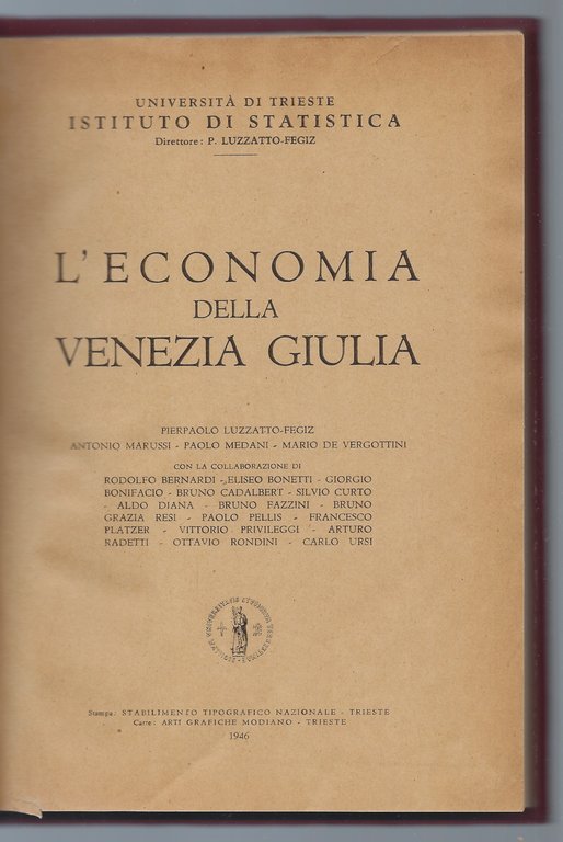 L' economia della Venezia Giulia