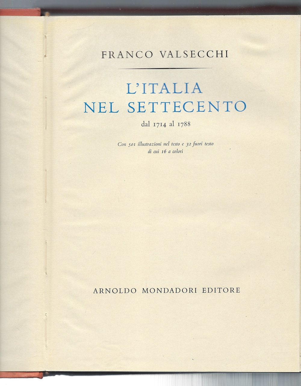 L'Italia nel Settecento. Dal 1714 al 1788.