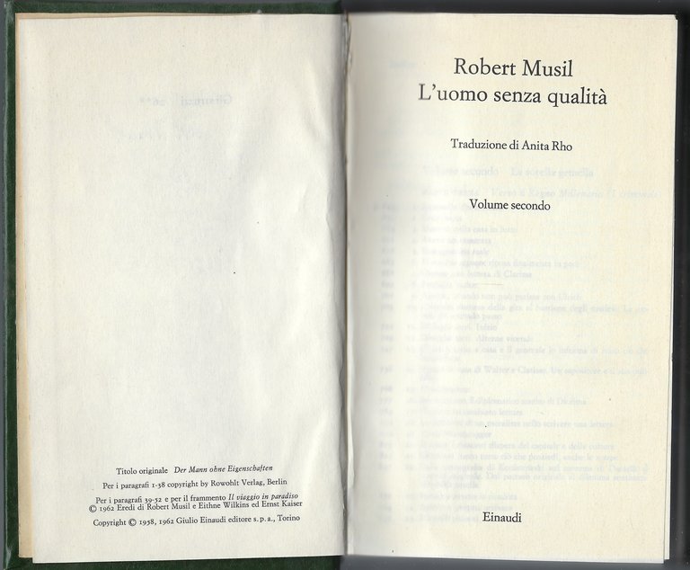 L'uomo senza qualità.