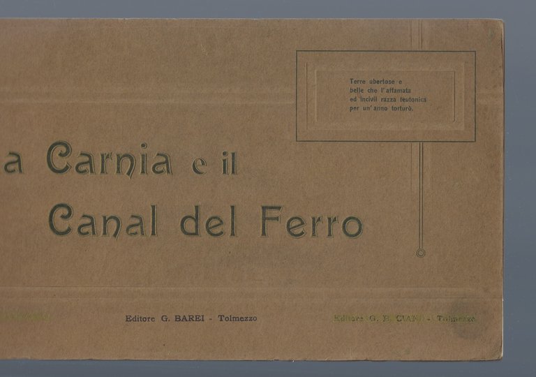 La Carnia e il Canal del Ferro