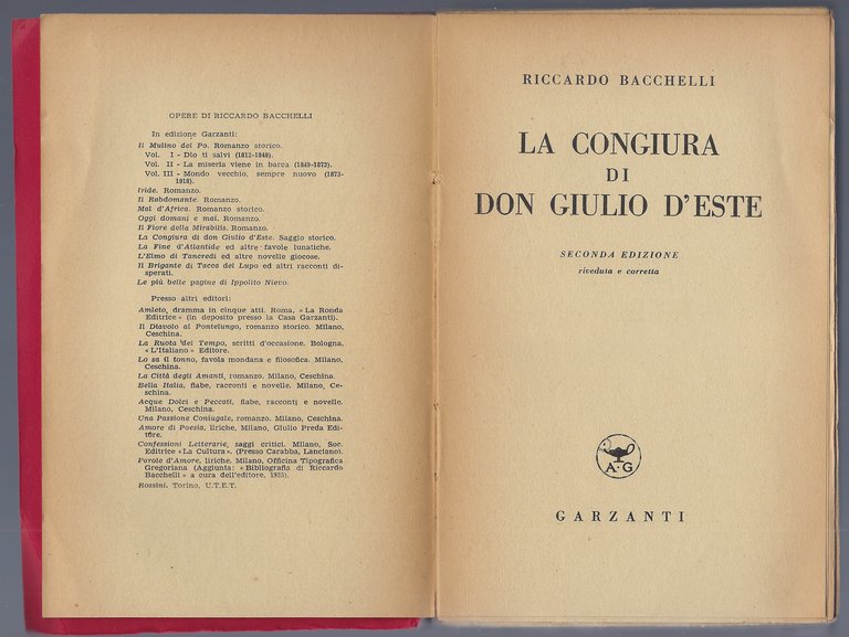 La congiura di Don Giulio D'Este.