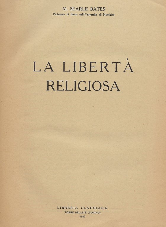 La libertà religiosa