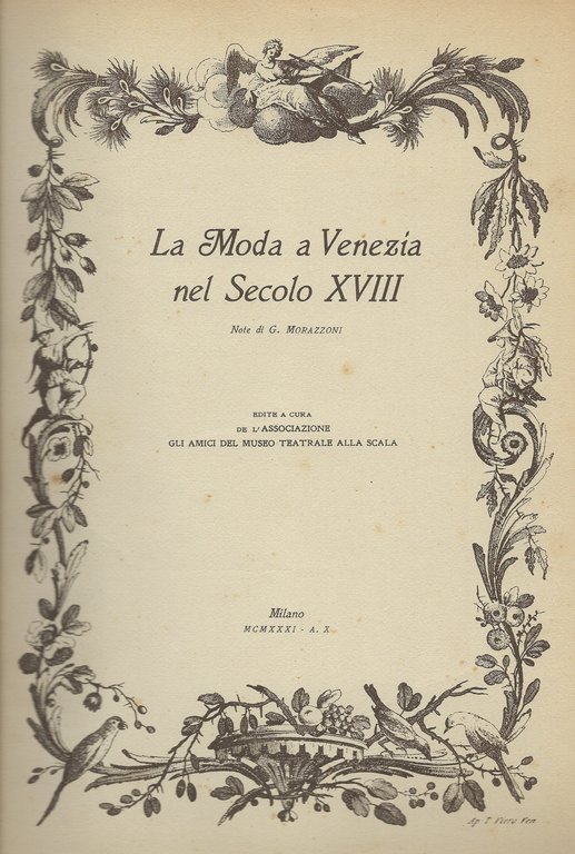 La Moda a Venezia nel Secolo XVIII