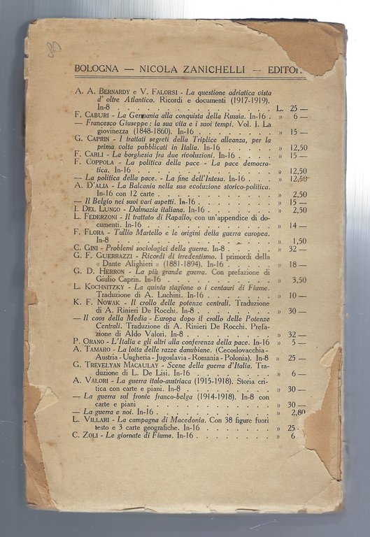 La pace di Fiume. Dalla conferenza di Parigi al trattato …