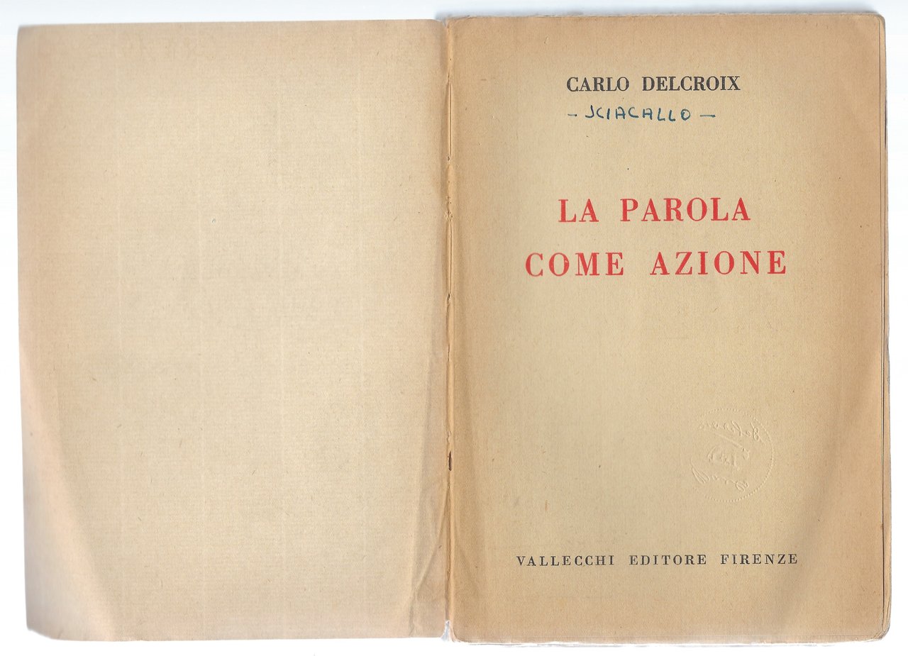 La parola come azione