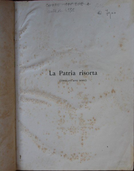 La Patria risorta (Cinquant'anni dopo)