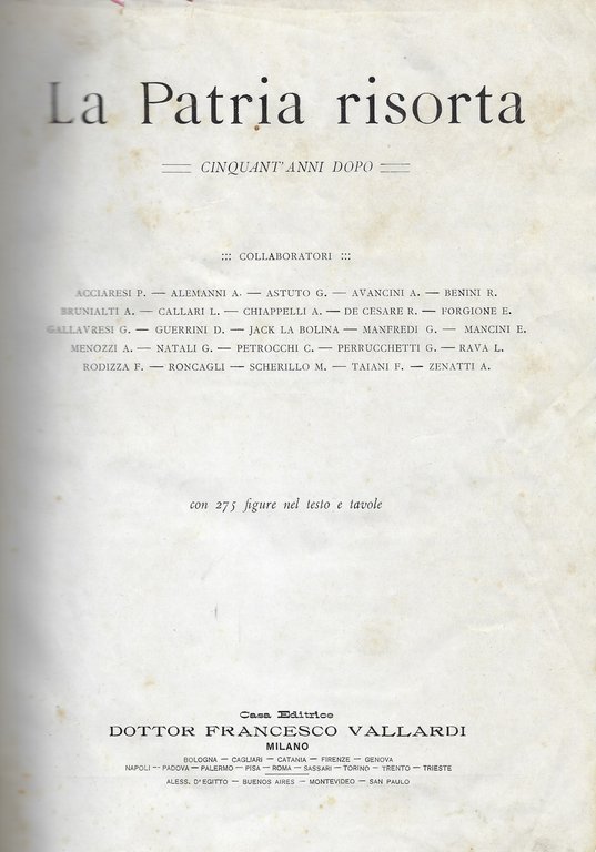 La Patria risorta (Cinquant'anni dopo)
