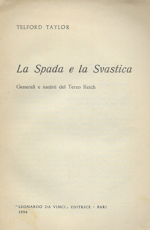 La Spada e la Svastica