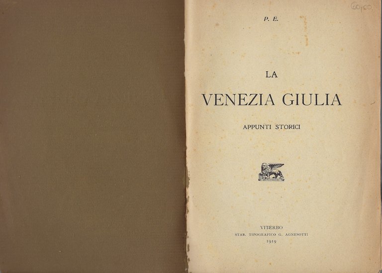 La Venezia Giulia, appunti storici