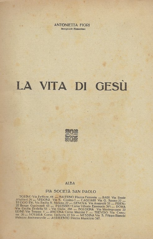 La vita di Gesù