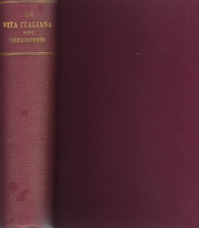 La vita italiana nel Cinquecento. Conferenze tenute a Firenze nel 1893
