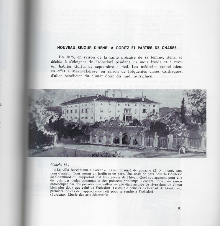 Le comte de Chambord et les siens en exil