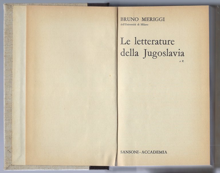Le letterature della Jugoslavia