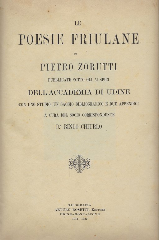 Le Poesie Friulane