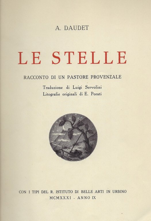 Le stelle. Racconto di un pastore provenzale