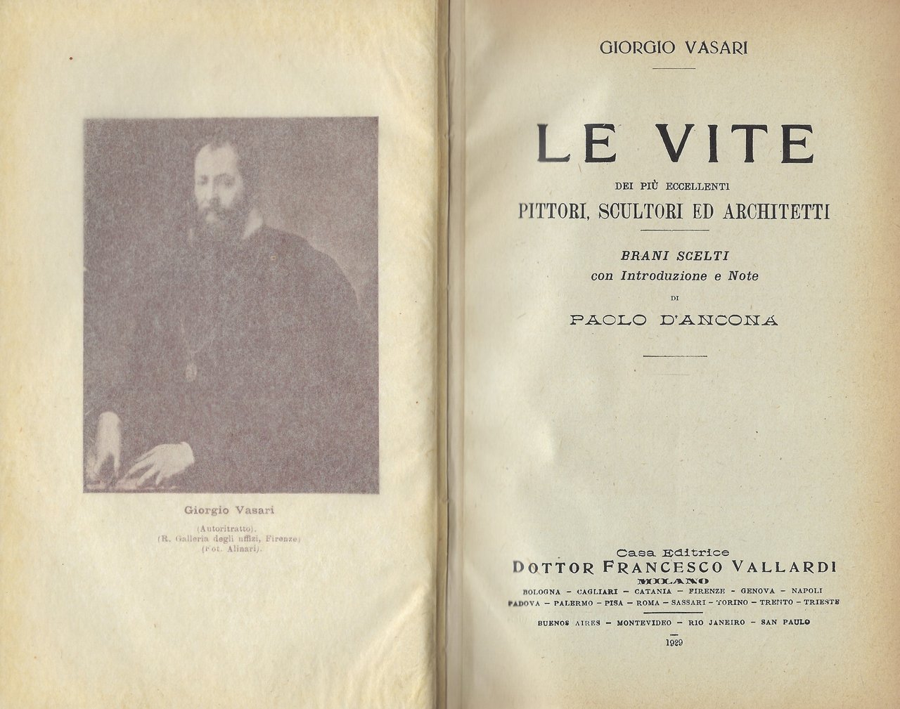 Le vite dei più eccellenti pittori, scultori ed architetti. Brani …