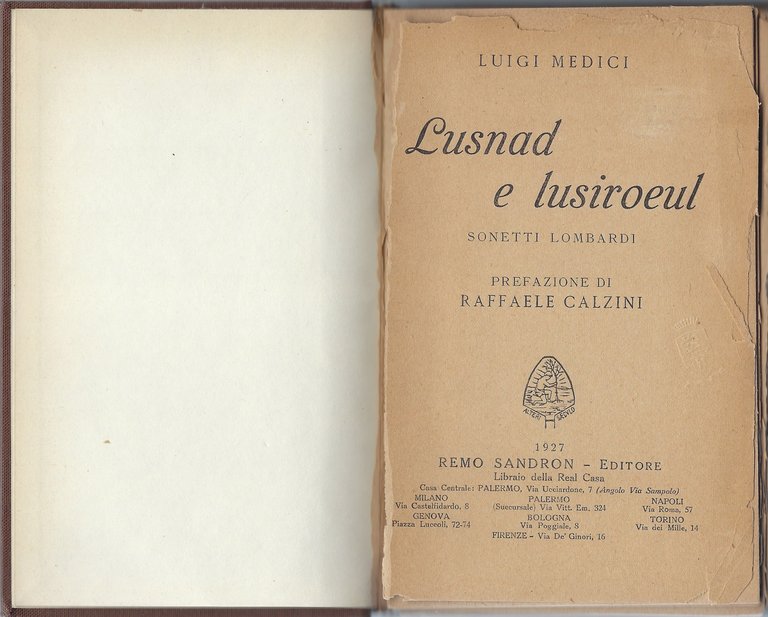 Lusnad e lusiroeul: sonetti lombardi