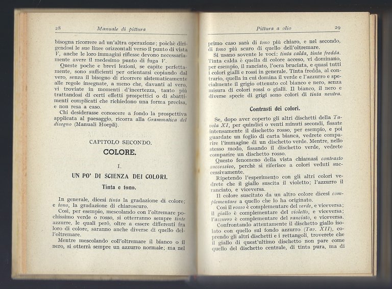 Manuale per i dilettanti di pittura a olio,acquerello,miniatura,guazzo,tempera,encausto,pastello,fotopittura etc.