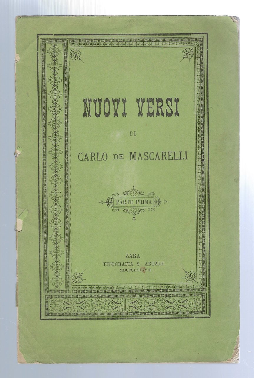 Nuovi versi di Carlo De Mascarelli