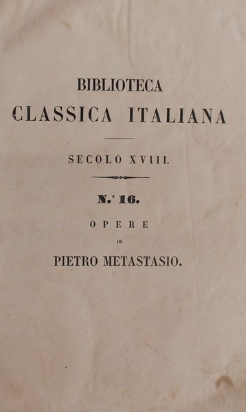 Opere di Pietro Metastasio