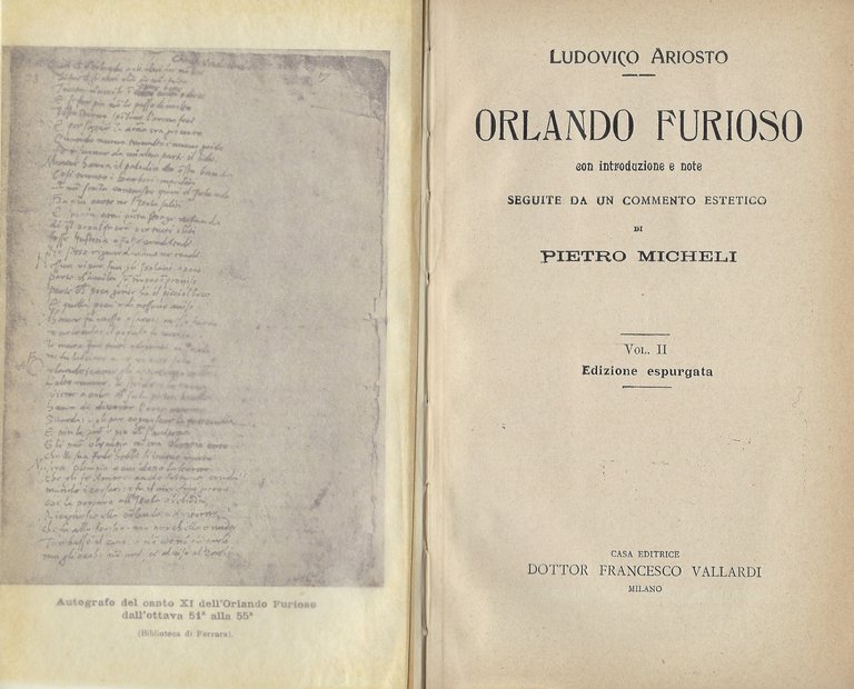 Orlando Furioso. Con introduzione e note seguite da un commento …