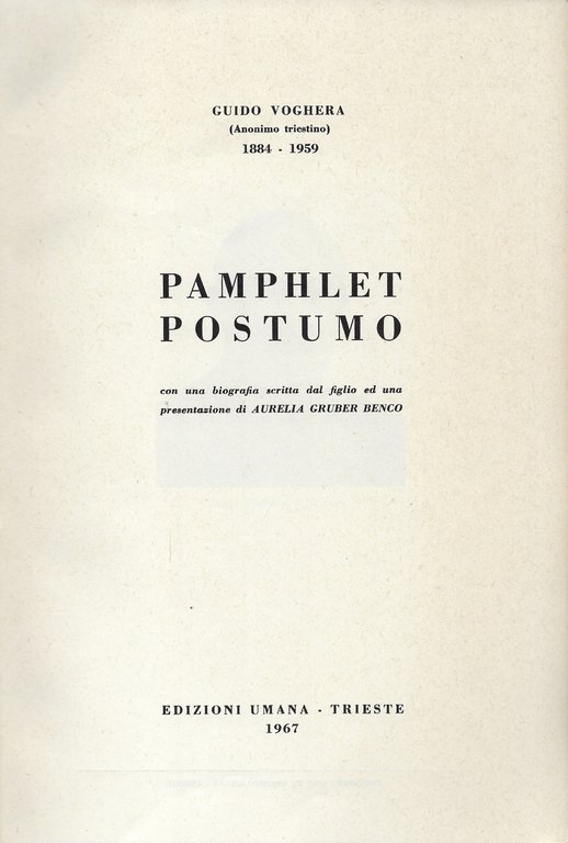 Pamphlet postumo