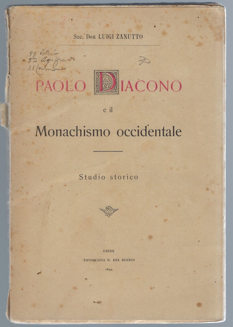 Paolo Diacono e il Monachismo occidentale Studio storico