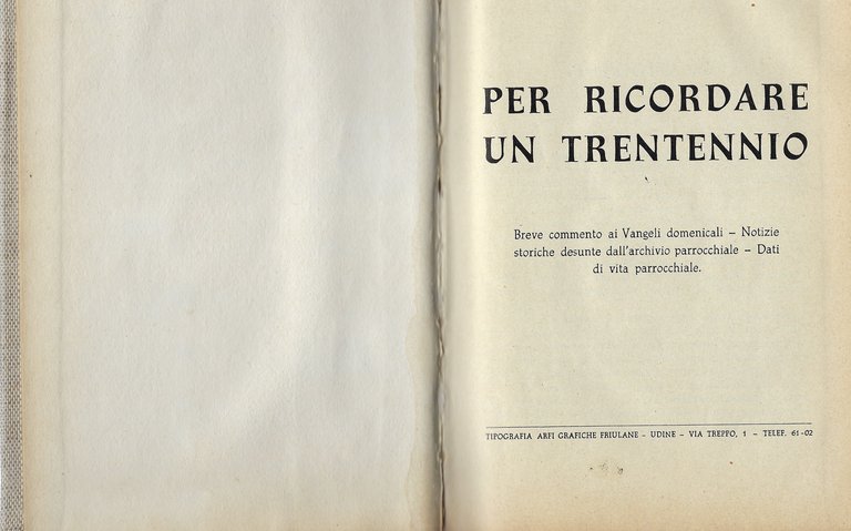 Per ricordare un trentennio