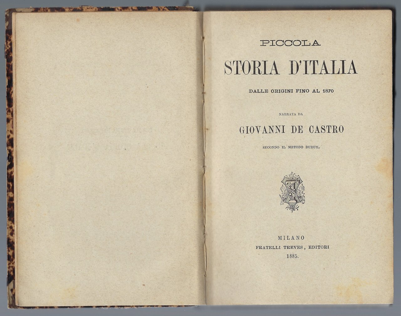 Piccola storia d'Italia dalle origini fino al 1870