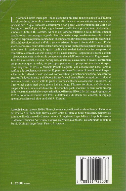 Piume a Nord-Est I Bersaglieri sul fronte dell'Isonzo 1915-1917