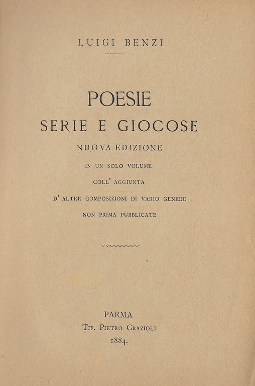 Poesie serie e giocose