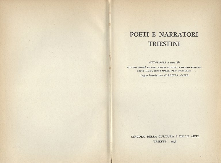 Poeti e narratori triestini