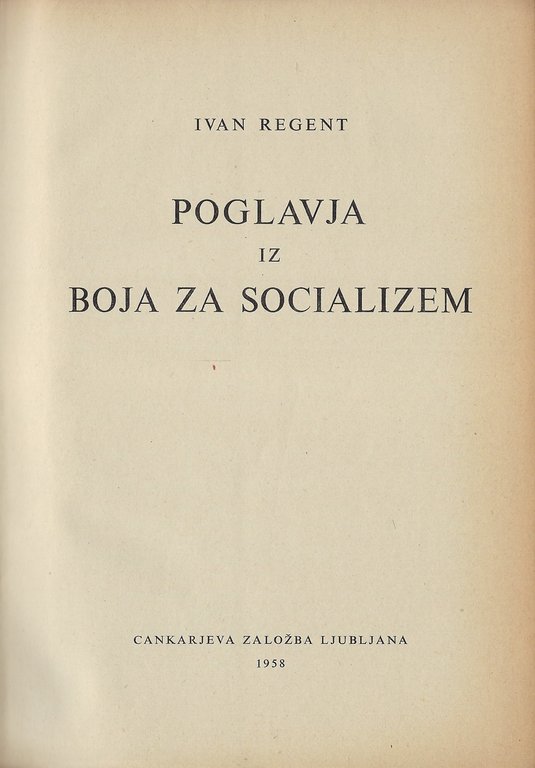 Poglavja iz boja za socializem