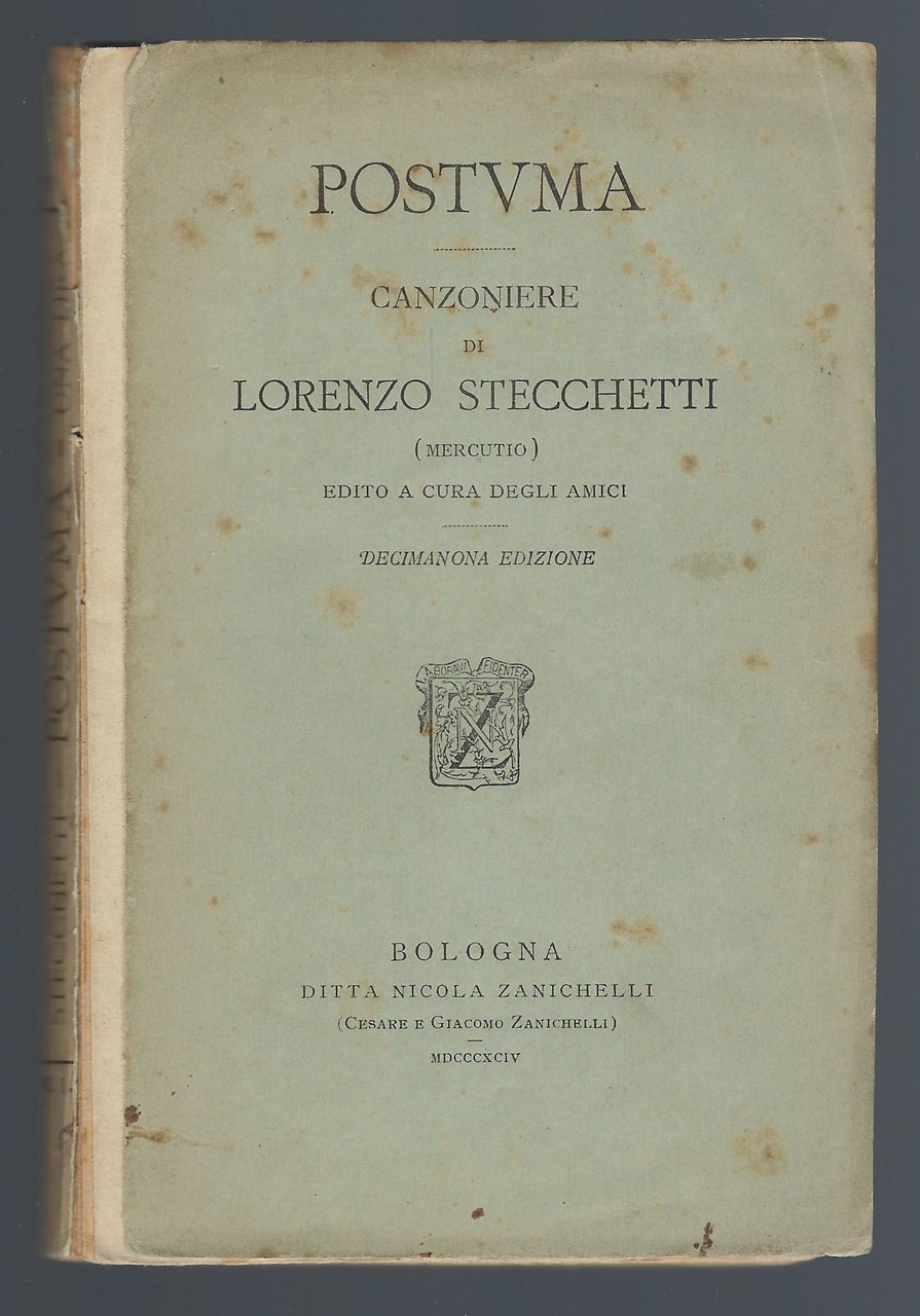 Postvma. Canzoniere di Lorenzo Stecchetti (Mercutio).
